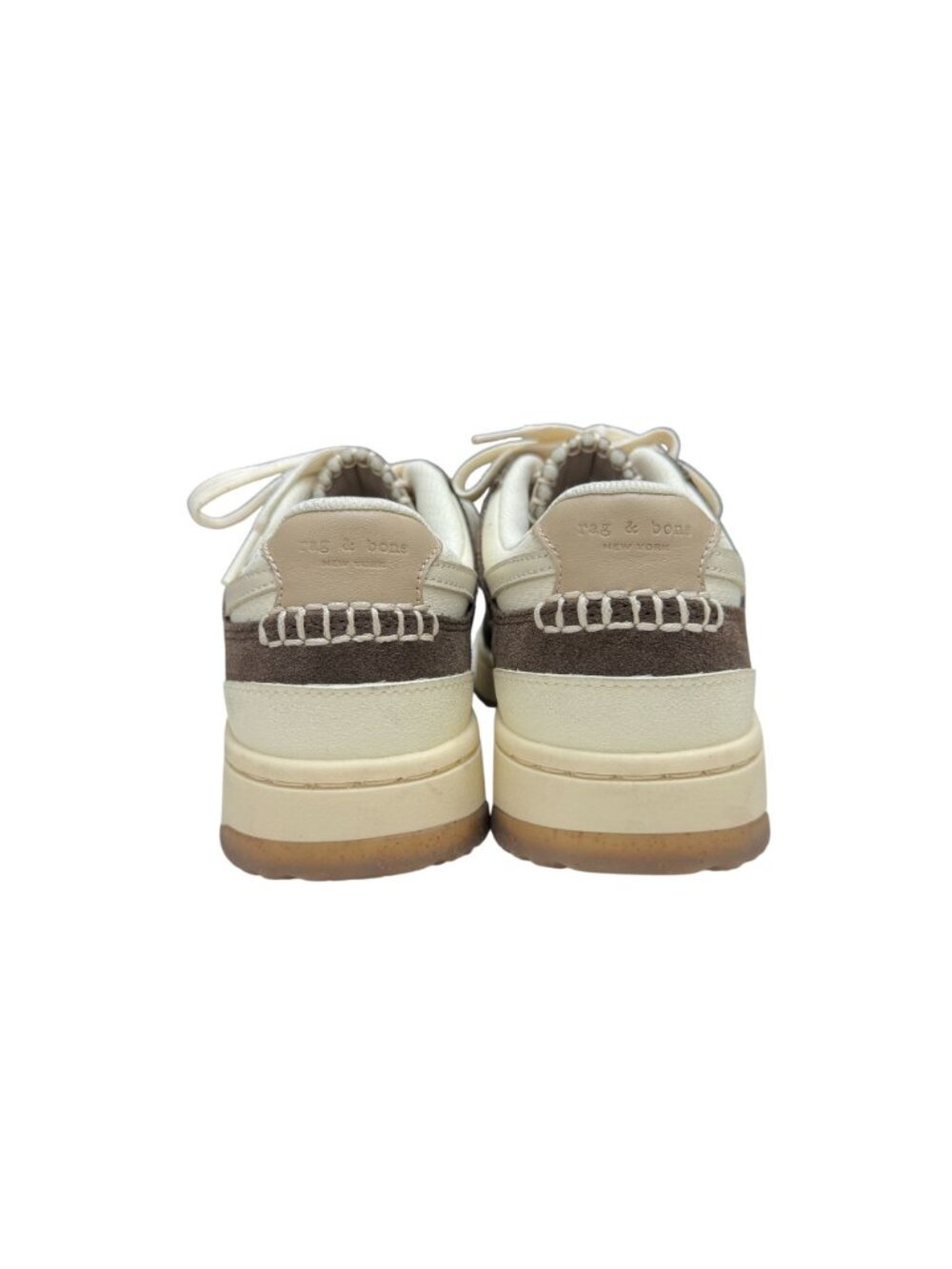 Rag & Bone Retro Tennis Leather Sneakers OrthoLite Footbed, Size 37.5 WORN ONCE - Picture 5 of 10